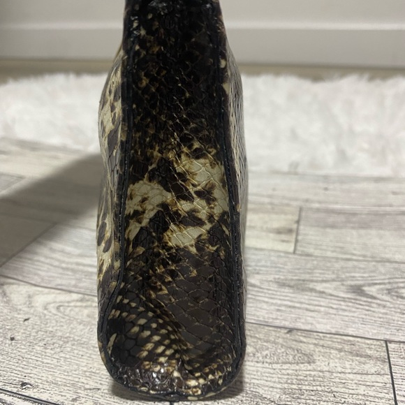 Vintage Brahmin Python Snakeskin Wristlet Clutch Bag - Picture 9 of 14